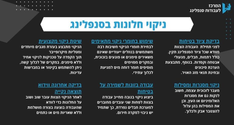 ניקוי חלונות בסנפלינג